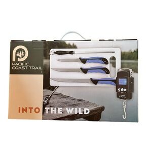 Pacific Coast Trail 6 Piece Fish Filet Knife Set and Digital Scale‎ NIB